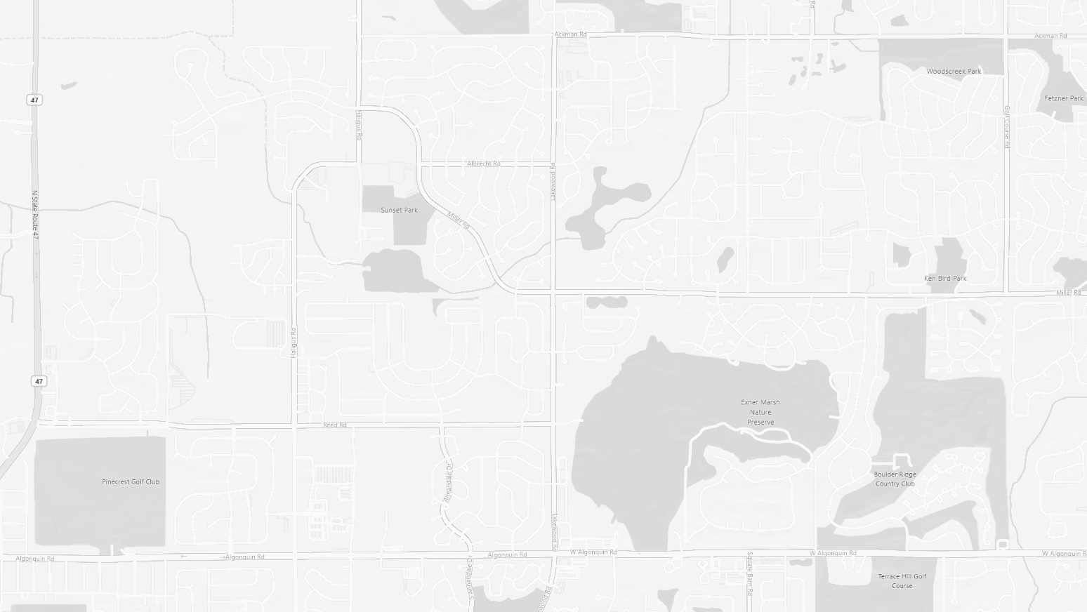 Stylized project area map